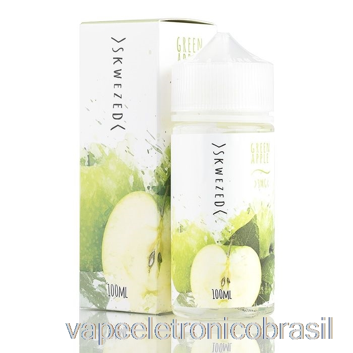 Vape Recarregável Maçã Verde - Skwezed E-líquido - 100ml 0mg